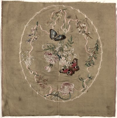 Broderi til brandskærm af Unknown artist