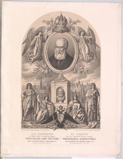 Kejser af Østrig Ferdinand I (print) af Unknown artist