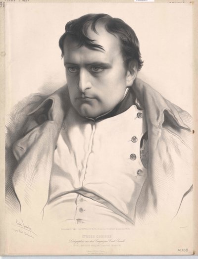 Kejser af Frankrig Napoleon I Bonaparte (tryk) af Unknown artist