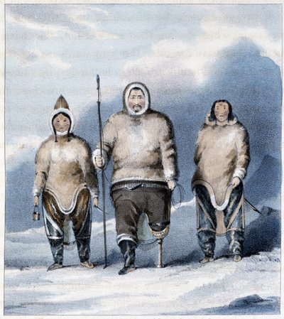 Eskimoer: Shulamina, Tullurchiu og Tirikshiu af Unknown artist