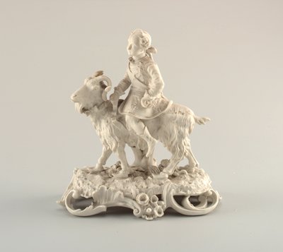 Figur af en dreng på en vædder af Unknown artist