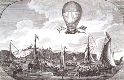 First aerial crossing of the English Channeldani af Unknown artist