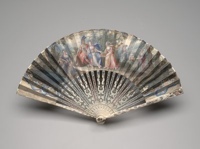 Foldevifte med et klassisk emne, muligvis en allegori om ægteskab, ca. 1750