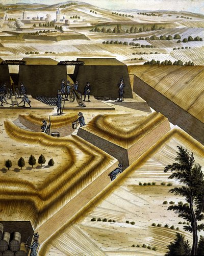 Vauban-type befæstning - i "Artillery Treaty"", af François Lingier, Strasbourg af Unknown artist