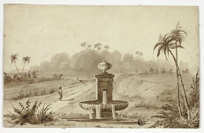 Springvand i Oasis af Unknown artist