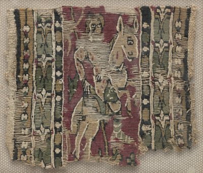 Fragment af en Clavus med mand til hest af Unknown artist