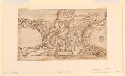 Friser med Putti og medaljoner af Unknown artist