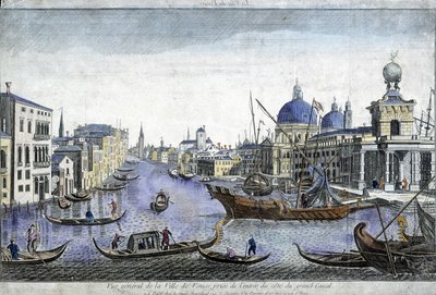 Generelt billede af Venedig - gravering af Unknown artist