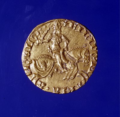 Guldmønt med billedet af Filippo Maria Visconti (1392 - 1447). af Unknown artist