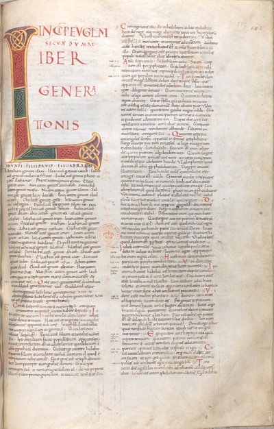 Matthæusevangeliet: Liber Generationis (Jesu slægtsforskning) af Unknown artist