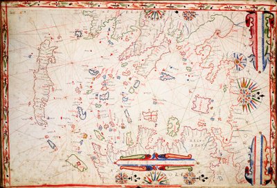 Græsk øhav, ca. 1620 (pergament) af Unknown artist