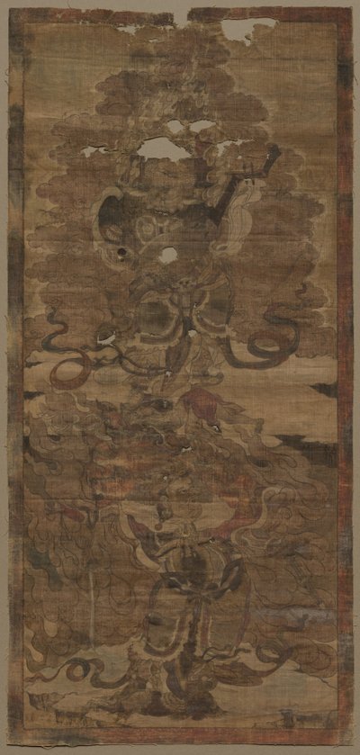 Guardian Kings: Dhritarashtra og Virupaksha af Unknown artist