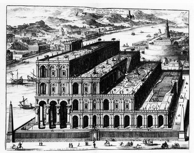Babylons hængende have. af Unknown artist