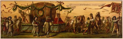 Hans Makarts optog gennem byen Wien af Unknown artist