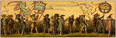 Hans Makarts optog gennem byen Wien af Unknown artist