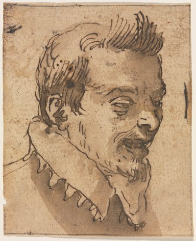 Hoved af en mand af Unknown artist