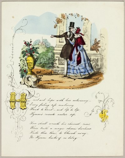 Hjerte og håb med kærlighed sammenflettet (valentin) af Unknown artist