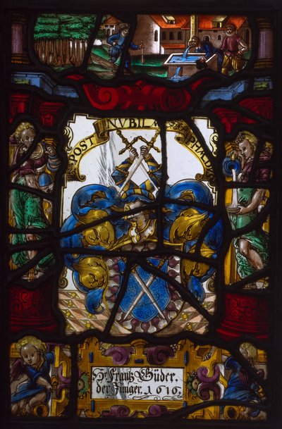 Heraldisk panel af Franz Buder af Unknown artist