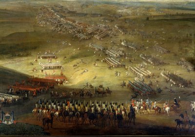 Holland War: Battle of Kokesberg (1677) kaldet også Kochersberg (i Alsace) Anonymt maleri af 1677. Chateau de Vaux le Viscount. af Unknown artist
