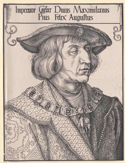 Den hellige romerske kejser Maximilian I (print) af Unknown artist