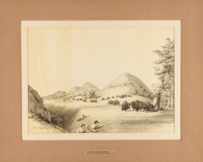Jægere på jagt efter bøfler - nr. 11 af Unknown artist