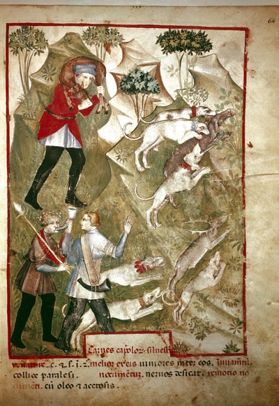 Jagt (miniature, 1300-tallet) af Unknown artist