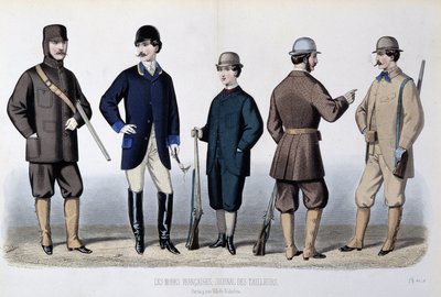 Jagtdragter, ""The Journal of tailors"" af Unknown artist