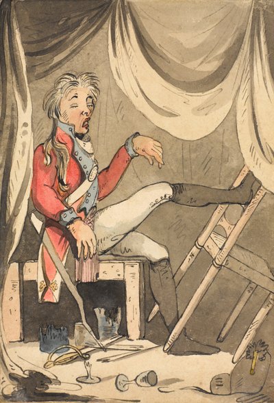 ?Hvis nogen siger, at jeg er fuld på vagt - for fanden, vil jeg imødekomme ham med et spark? for helvede?, 1796 af Unknown
