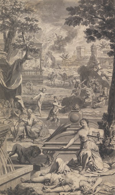 Illustration til Tonsons Ovid Metamorfose (tre af fire) af Unknown artist
