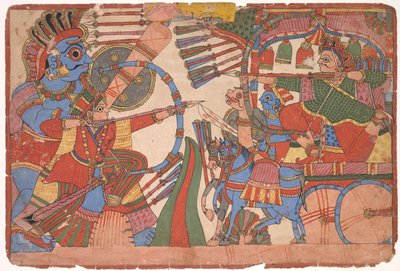 Illustration til Mahabharata af Unknown artist