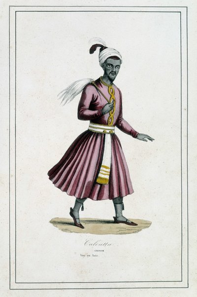 Indien: Groom of Calcutta - i "The different peoples of the earth"" af Fader Paul Jonhanneaud, Librairie des Bons livres af Unknown artist
