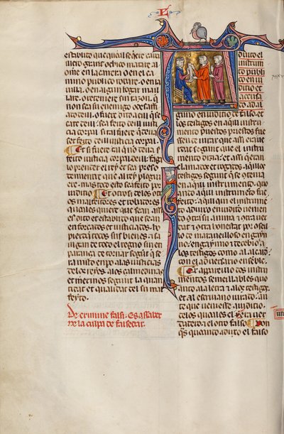 Indledning A: To mænd foran en dommer af Unknown artist