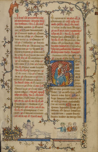 Indledning B: David spiller harpe af Unknown artist