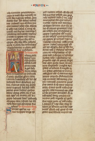 Indledende H: Moses taler til israelitterne af Unknown artist