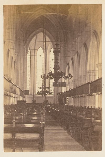 [Interiørbillede af en kirke]. af Unknown artist