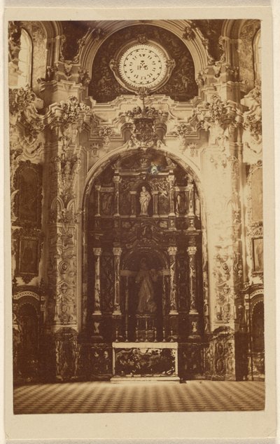 [Interiør af en uidentificeret kirke]. af Unknown artist