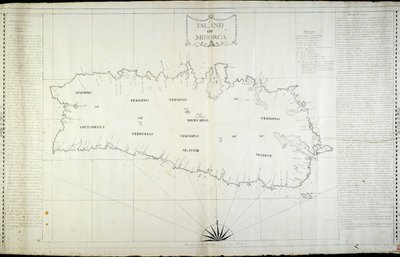 Øen Menorca af Unknown artist