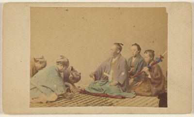 Japanske højtstående officerer. af Unknown artist