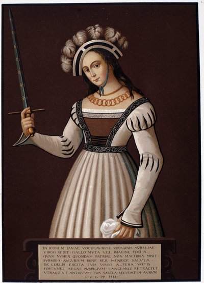 Jeanne la Maid, med et sværd - i "" Jeanne d