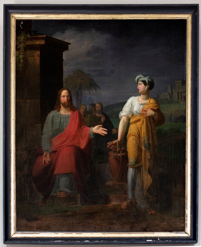 Jesus og den samaritanske kvinde af Unknown artist