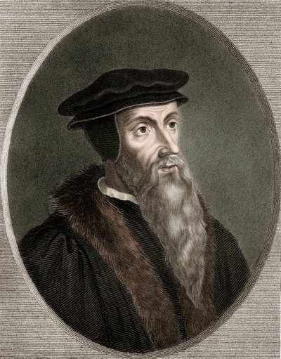 John Calvin - Jean Calvin 1509-1564 - gravering - 1800-tallet af Unknown artist