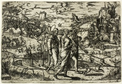 Rejsen til Emmaus af Unknown artist