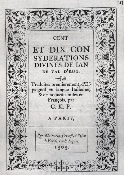 Juan de VALDES af Unknown artist
