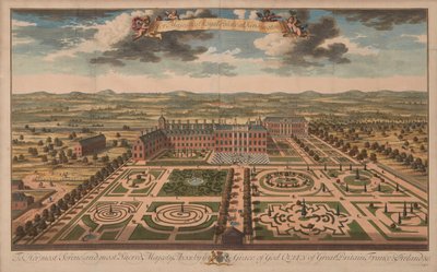 Kensington Palace, ca. 1707-14 (tryk) af Unknown artist
