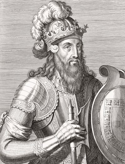 Kong Afonso III af Portugal. Portræt. af Unknown artist
