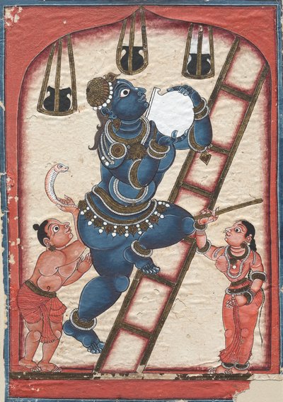 Krishna stjæler ostemasse af Unknown artist