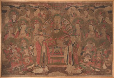 Ksitigarbha Bodhisattva med forsamling af Unknown artist