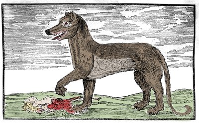 La bete du Gevaudan Indgravering fra "Saint James
