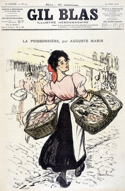 La fishonniere af Auguste Marin. I ""Gil Blas"", den 27.05.1898. af Unknown artist