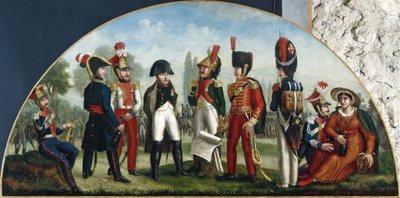 Kølvandet på Austerlitz. Vinhandlerskilt, mellem 1800 og 1815 (skilt) af Unknown artist